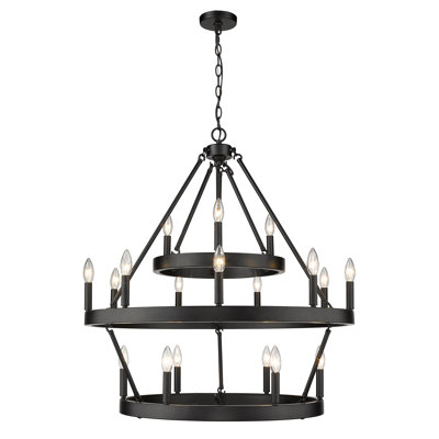 18 Light Candle Chandelier with Oil Rubbed Brown finish 18 Light Candle Chandelier with Oil Rubbed Brown finish